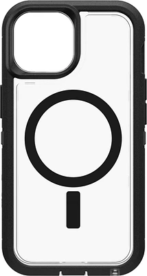 OtterBox - Defender Pro XT Clear Case for Apple iPhone 15  /  iPhone 14  /  iPhone 13 / IPSE2025 - Dark Side