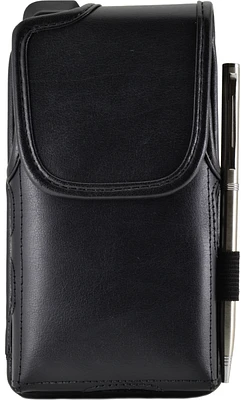 Sonim XP8 Leather Pouch with Metal Clip - Black