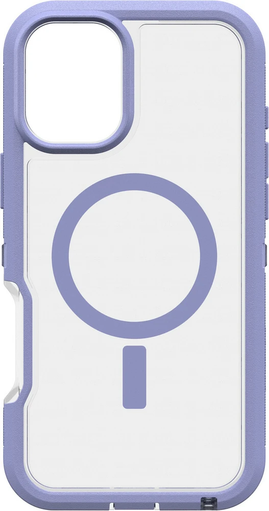 iPhone 16 Plus Otterbox Defender XT Clear Pro w/ MagSafe Series Case - Clear/Purple - Lavendar Haze