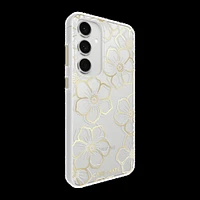 Samsung Galaxy S24 FE Case-Mate Floral Gems Case - Gold