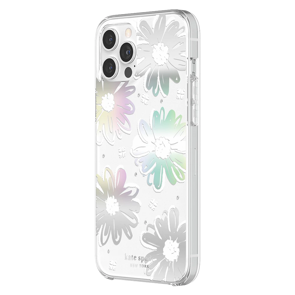 Kate Spade Étui de Protection Rigide Daisy Iridescent pour iPhone 12 Pro Max