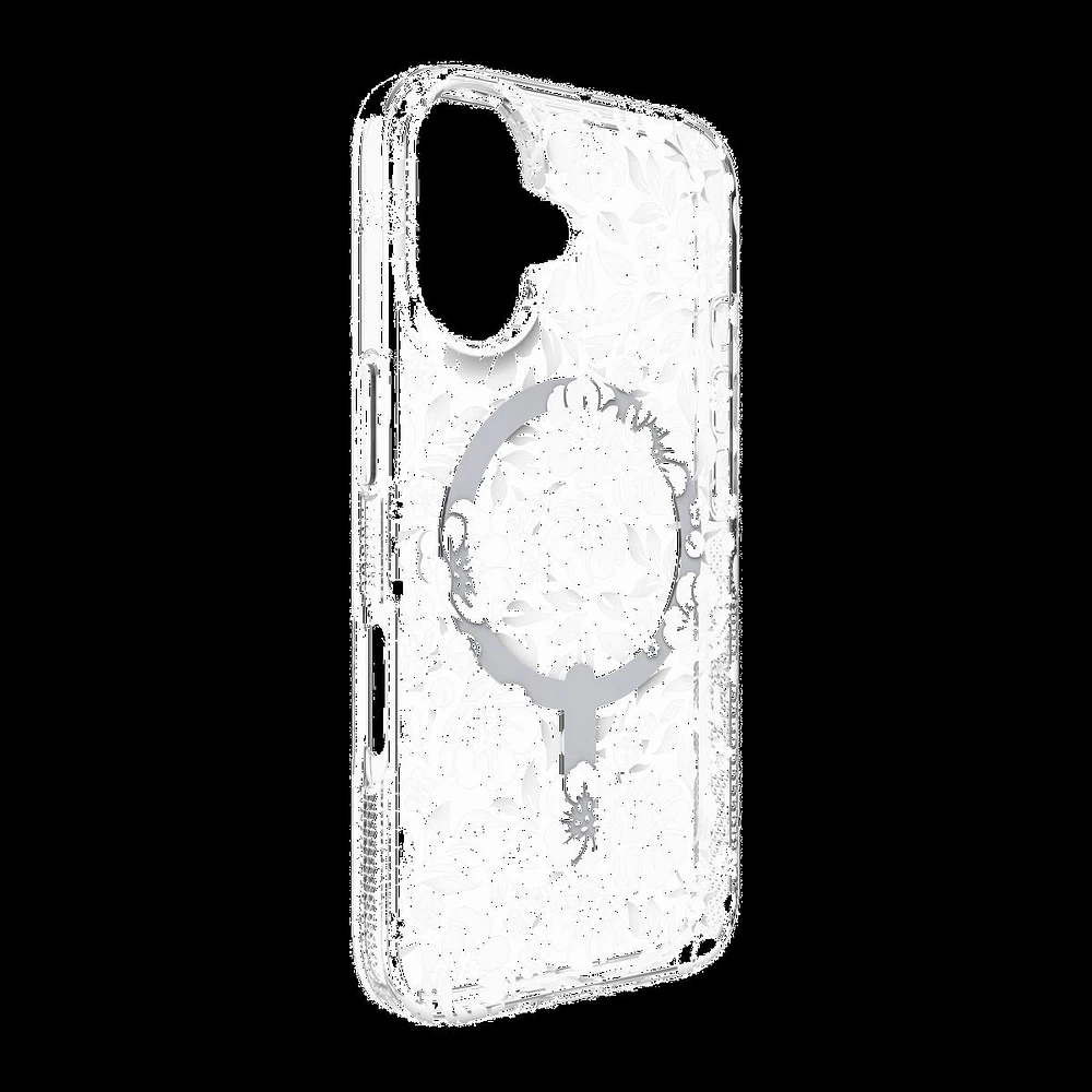 iPhone 16 ZAGG Graphene Milan Snap Case - Floral White