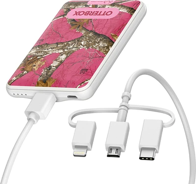 Otterbox - Power Bank 5000 Mah With Usb A And Usb Micro Cable 10w - Flamingo