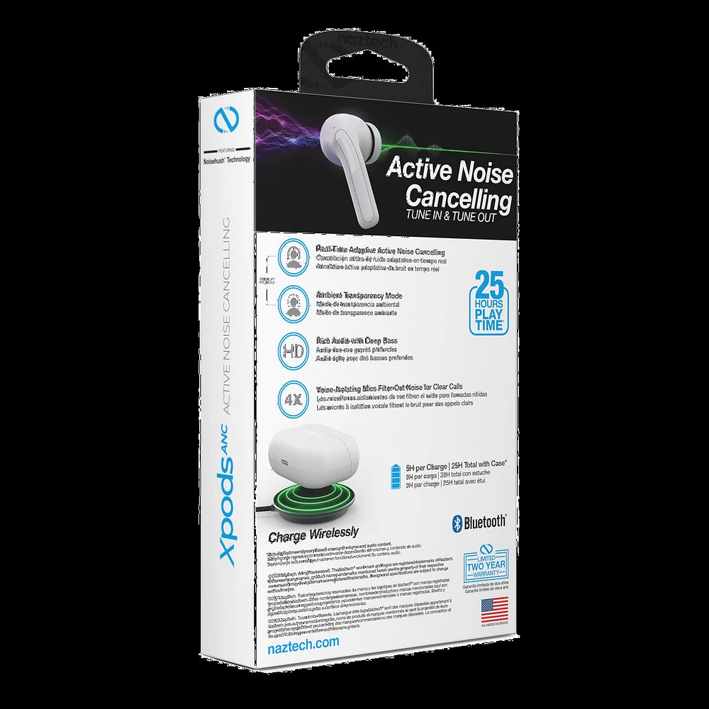 Naztech xPods Pro ANC True Wireless with Wireless Charging Case