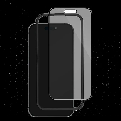 Blu Element BEPGIKIP16PL Protecteur D'écran à Confidentialité en Verre Trempé avec Kit D'Installation pour iPhone 16 Plus/15 Plus