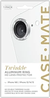 iPhone 16e Case-Mate Aluminum Ring Glass Lens Protector - Twinkle