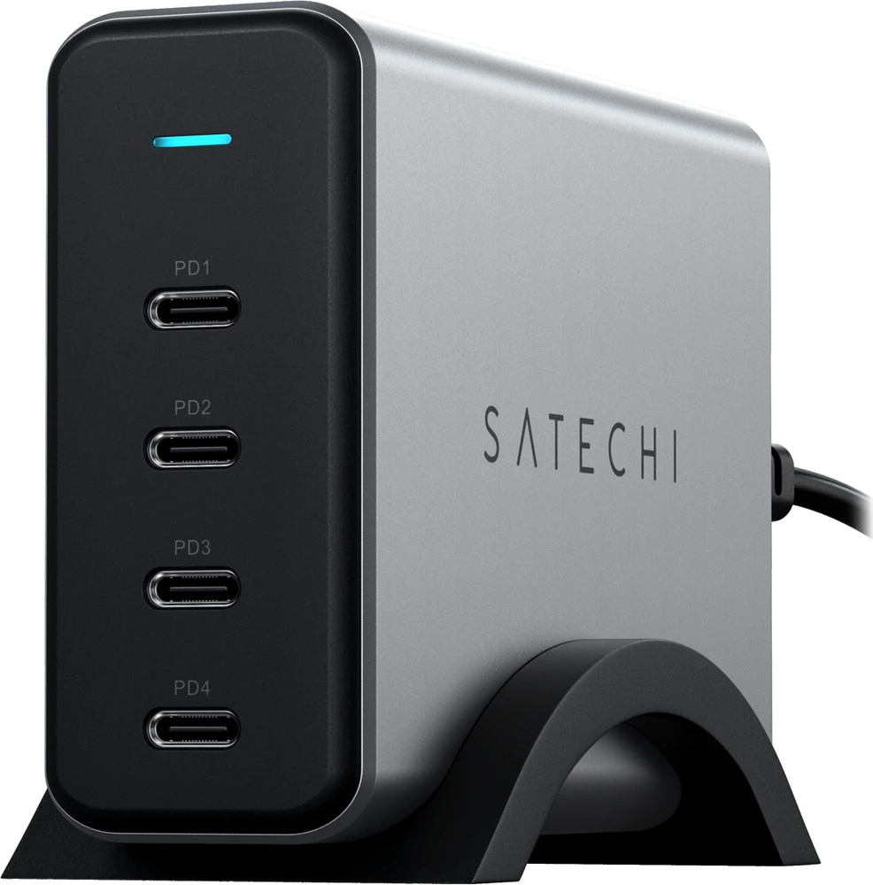 Satechi 165W USB-C 4-Port PD GaN Charger - Space Gray