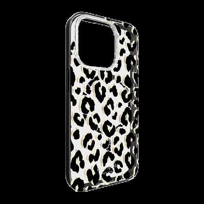 iPhone 15 Pro Kate Spade Protective Hardshell MagSafe Case - City Leopard