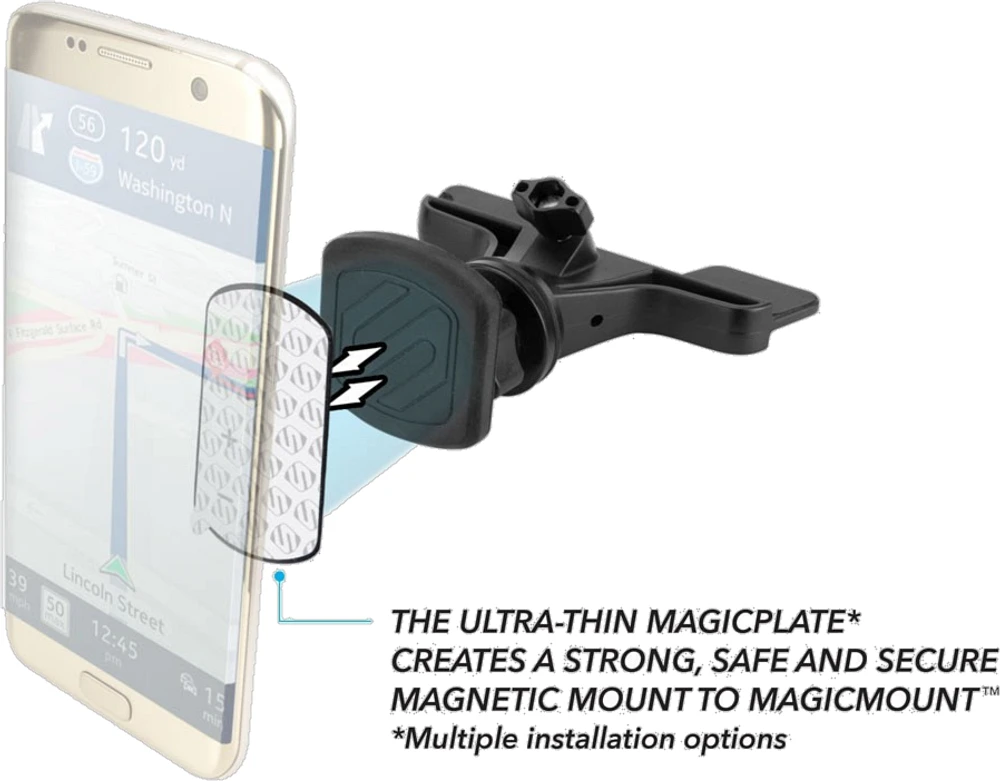 Scosche MagicMOUNT CD Mount pour Mobile Device - Noir