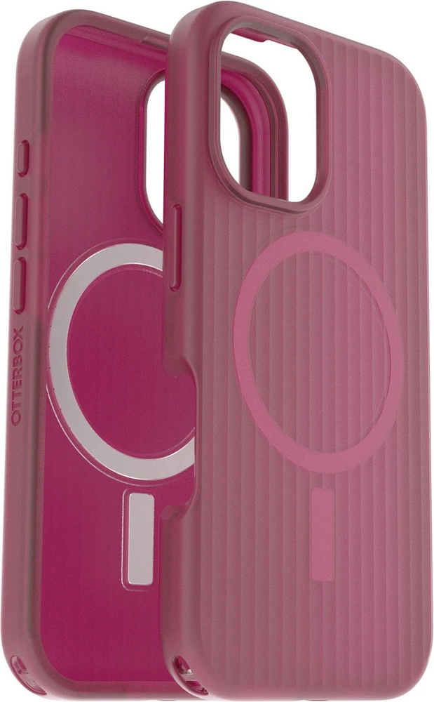 iPhone 16 Otterbox Symmetry Soft Touch w/ MagSafe Series Case - Pink - Glass Heart
