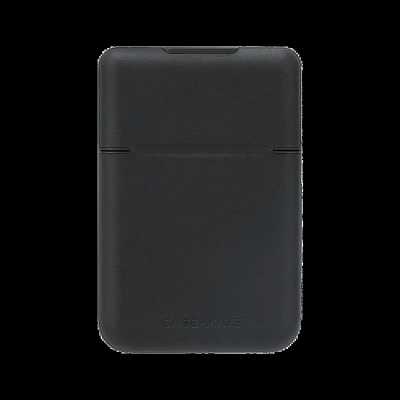 Universal Case-Mate Magnetic Flip MagSafe Wallet - Black Leather