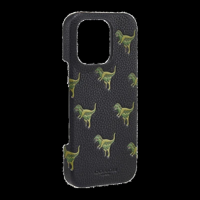 iPhone 16 Pro Coach Leather Slim Wrap Case - Repeat Rexy