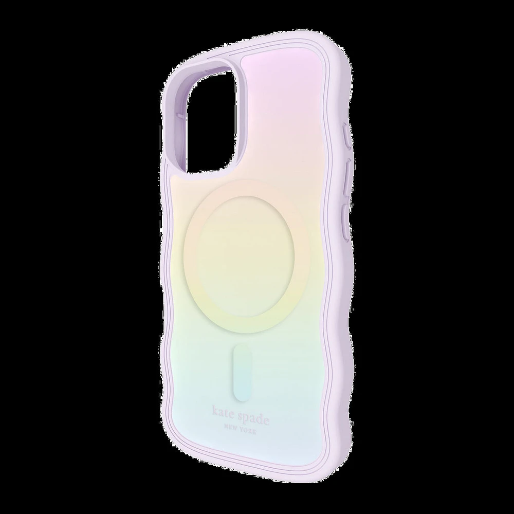 iPhone 16 Kate Spade Wavy MagSafe Case - Opal Iridescent