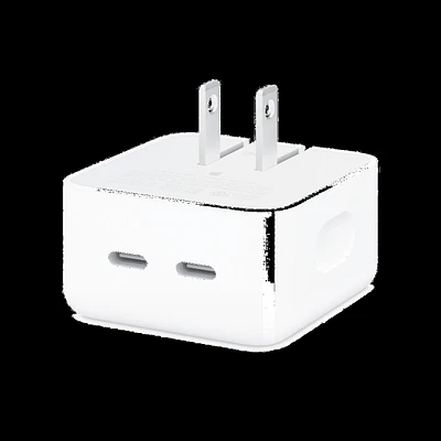 MNWM3AMA 35W Dual USB-C Port Compact Power Adapter White