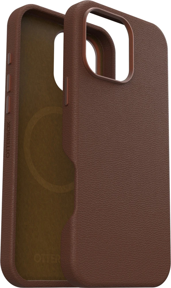 iPhone 16 Pro Max Otterbox Symmetry Cactus Leather w/MagSafe case - Brown - Rich Adobe
