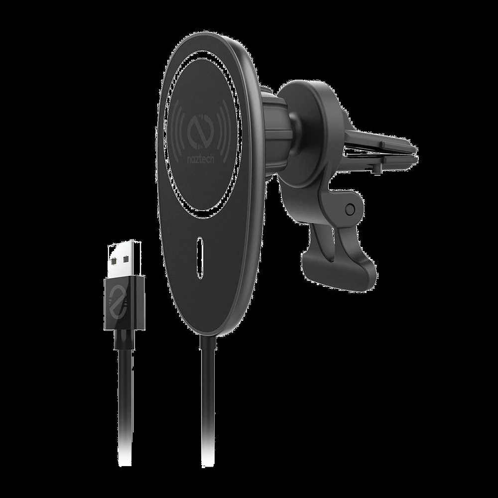 Naztech MagLock Fast Charging Vent Mount w/ Dual Port CLA Car Charger
