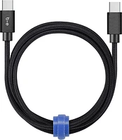 Blu Element BEC2C4B Câble Tressé de Charge/Sync USB-C vers USB-C 4ft Noir