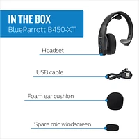 Blueparrott - B450-xt Noise Cancelling Bluetooth Mono On Ear Headset - Black