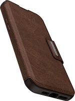 iPhone 15 Plus Otterbox Strada Leather Folio Case - Brown (Espresso)