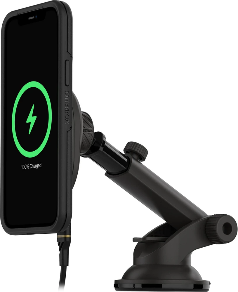 Otterbox 15W Wireless Charger Car Dashboard Mount for MagSafe V2 - Black (Radiant Night)