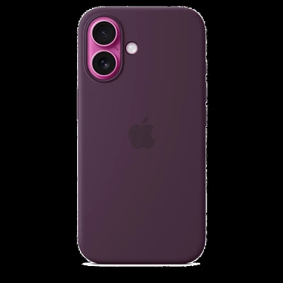 Silicone Case with MagSafe Plum for iPhone 16 Plus