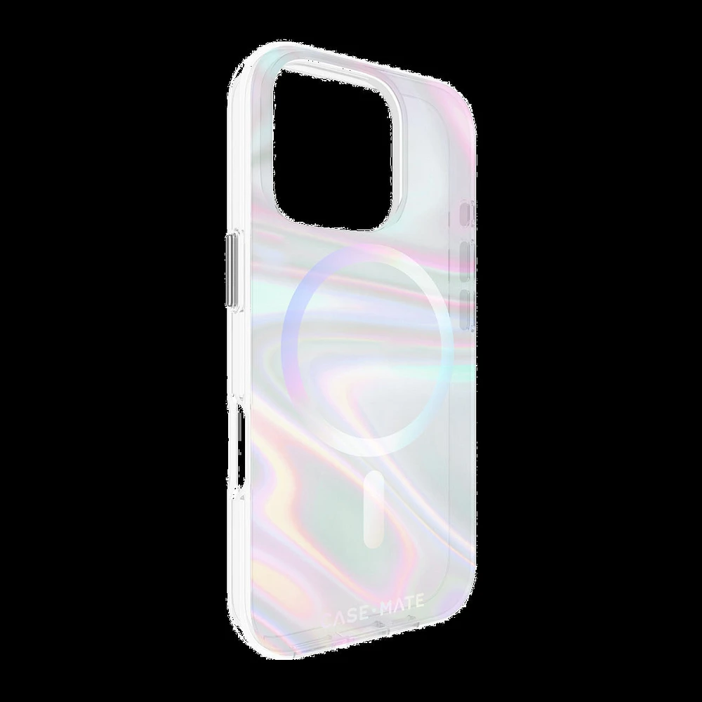 iPhone 16 Pro Case-Mate Soap Bubble MagSafe Case - Iridescent