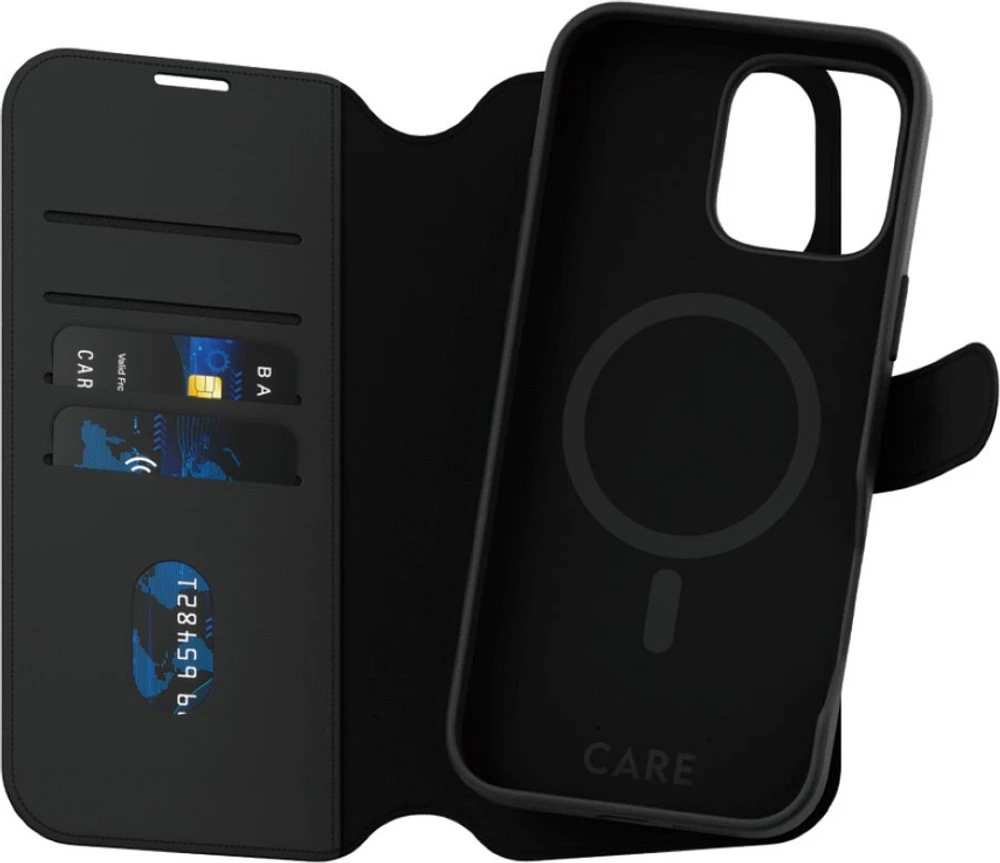 PanzerGlass CARE Feature Tango Two-in-One Wallet Case iPhone 16 Pro Max - Black