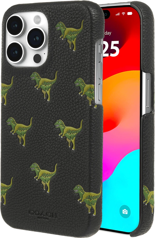 iPhone 15 Pro Max Coach Leather Slim Wrap - Repeat Rexy