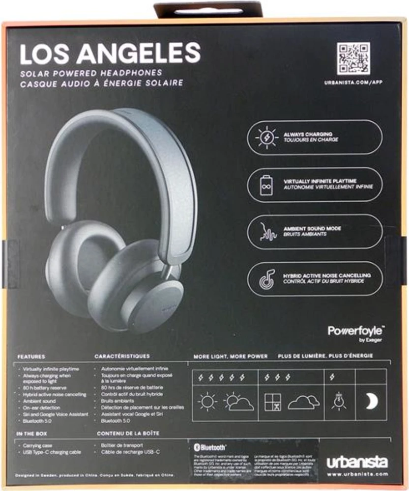 Strax - Urbanista Los Angeles Bluetooth Headset - Midnight Black