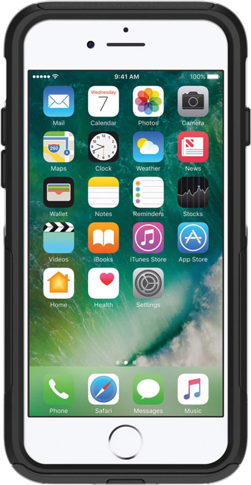 OtterBox - iPhone SE/8/7 Commuter Case - Black