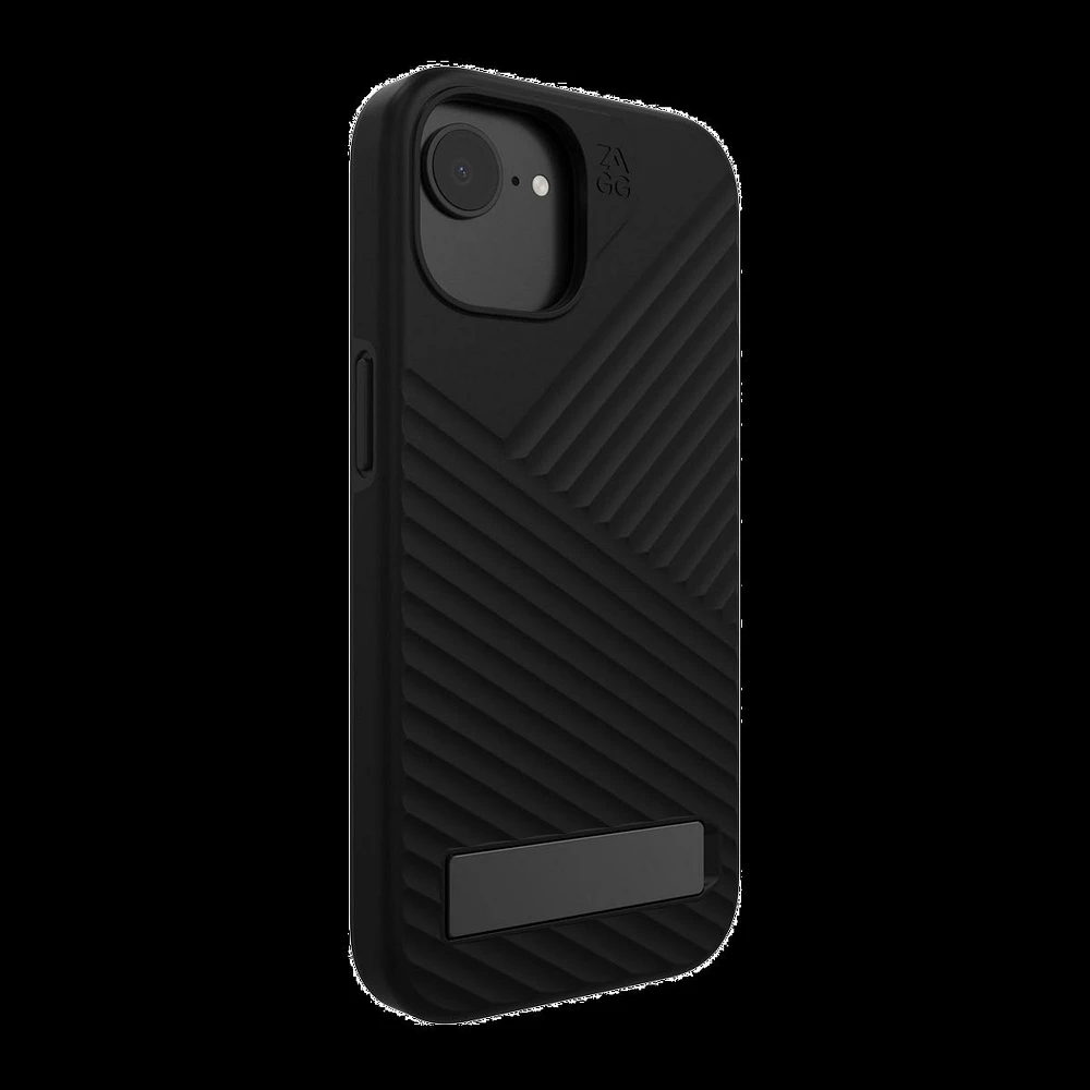 iPhone 16e/15/14/13 ZAGG Graphene Denali Snap Kickstand Case - Black