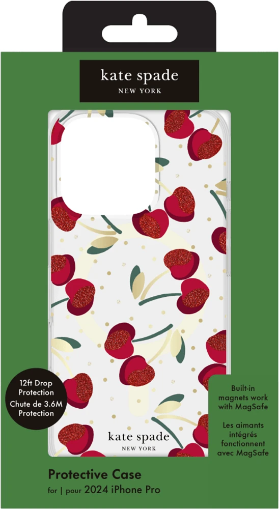 Protective Case w/MagSafe Cherry Dot for iPhone 16 Pro