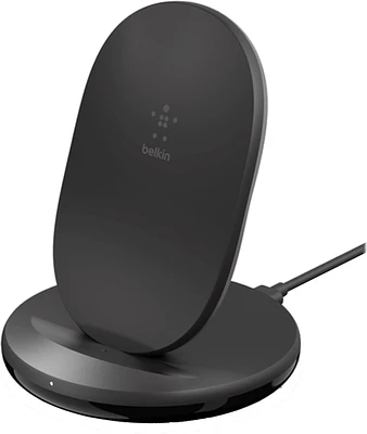 Boost Charge Wireless Charging Stand 15w And Qc 3.0 Wall Charger 24w - Black