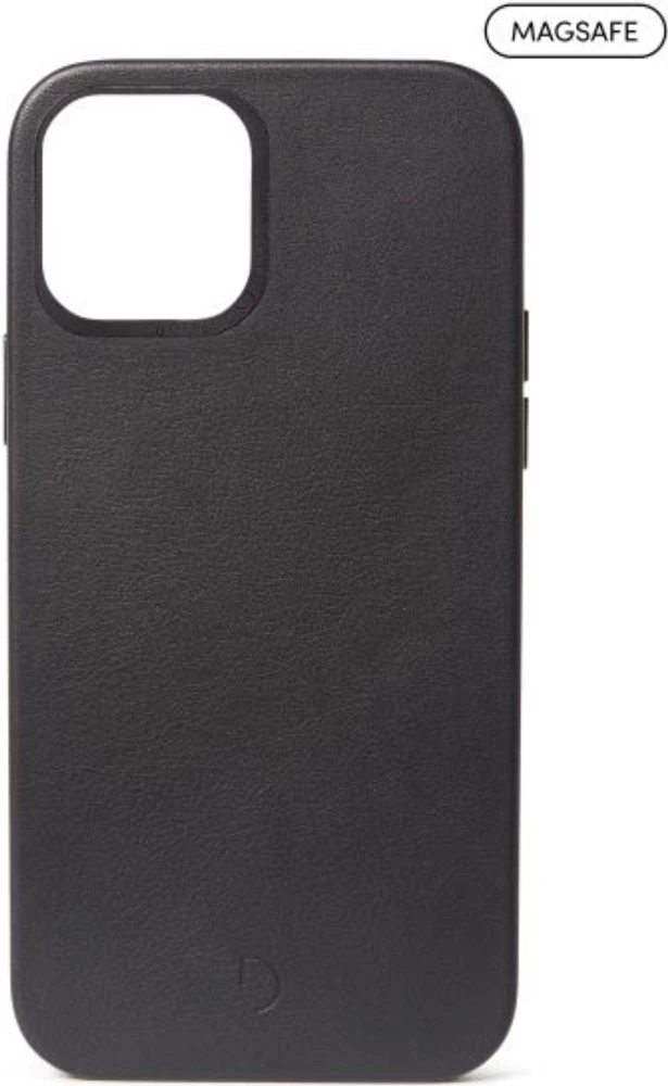 Decoded Leather Backcover pour iPhone 12 Pro Max (MS) - Noir