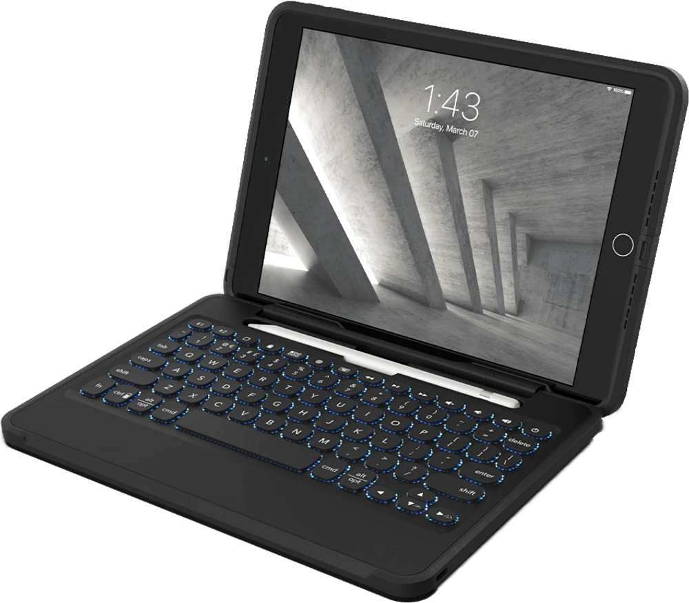 Rugged Book Go Keyboard And Case For Apple Ipad 10.2 / Air 10.5 / Pro 10.5 - Black