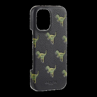 iPhone 16 Coach Leather Slim Wrap Case - Repeat Rexy