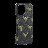 iPhone 16 Coach Leather Slim Wrap Case - Repeat Rexy