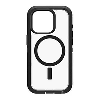 iPhone 15 Pro Otterbox Defender XT w/ MagSafe Clear Series Case - Clear/Black (Dark Side)