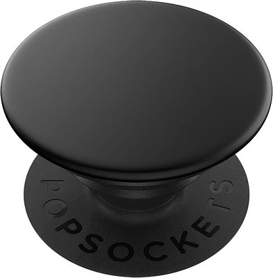 Popsockets - Popgrips Swappable Aluminum Premium Device Stand And Grip - Black