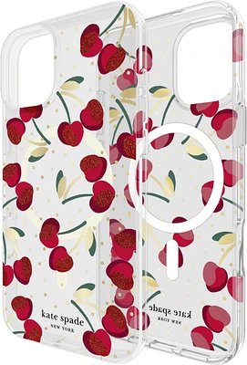 Kate Spade KS054388 Étui de Protective avec MagSafe Cherry Dot pour iPhone 16 Plus