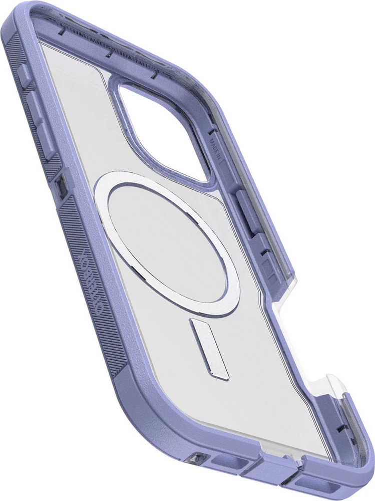 iPhone 16 Plus Otterbox Defender XT Clear Pro w/ MagSafe Series Case - Clear/Purple - Lavendar Haze