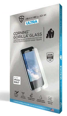 Protecteur d'écran en verre trempé iShieldz Corning Ultra pour Apple iPhone 7/8