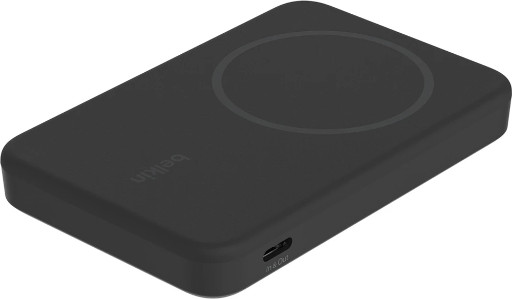 Belkin - BoostCharge Pro Magnetic Power Bank 5,000 mAH - Black