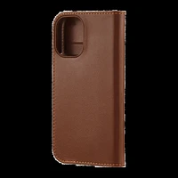 iPhone 16 Coach Leather Folio Case - Hazelnut