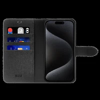 Blu Element BEF2N116B2 Étui Folio 2 in 1 Noir pour iPhone 16 Plus