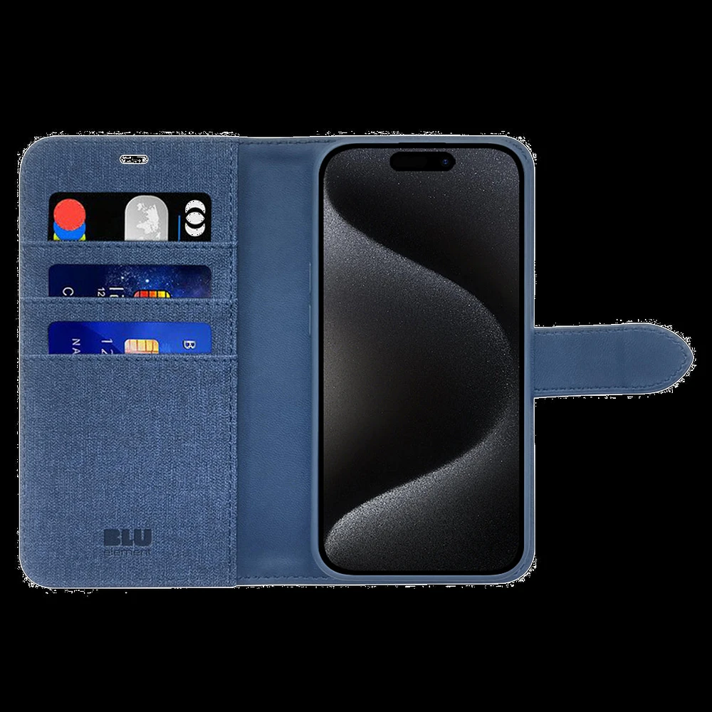 Blu Element BEF2N116BLB1 Étui Folio 2 in 1 Lazuli Bleu pour iPhone 16