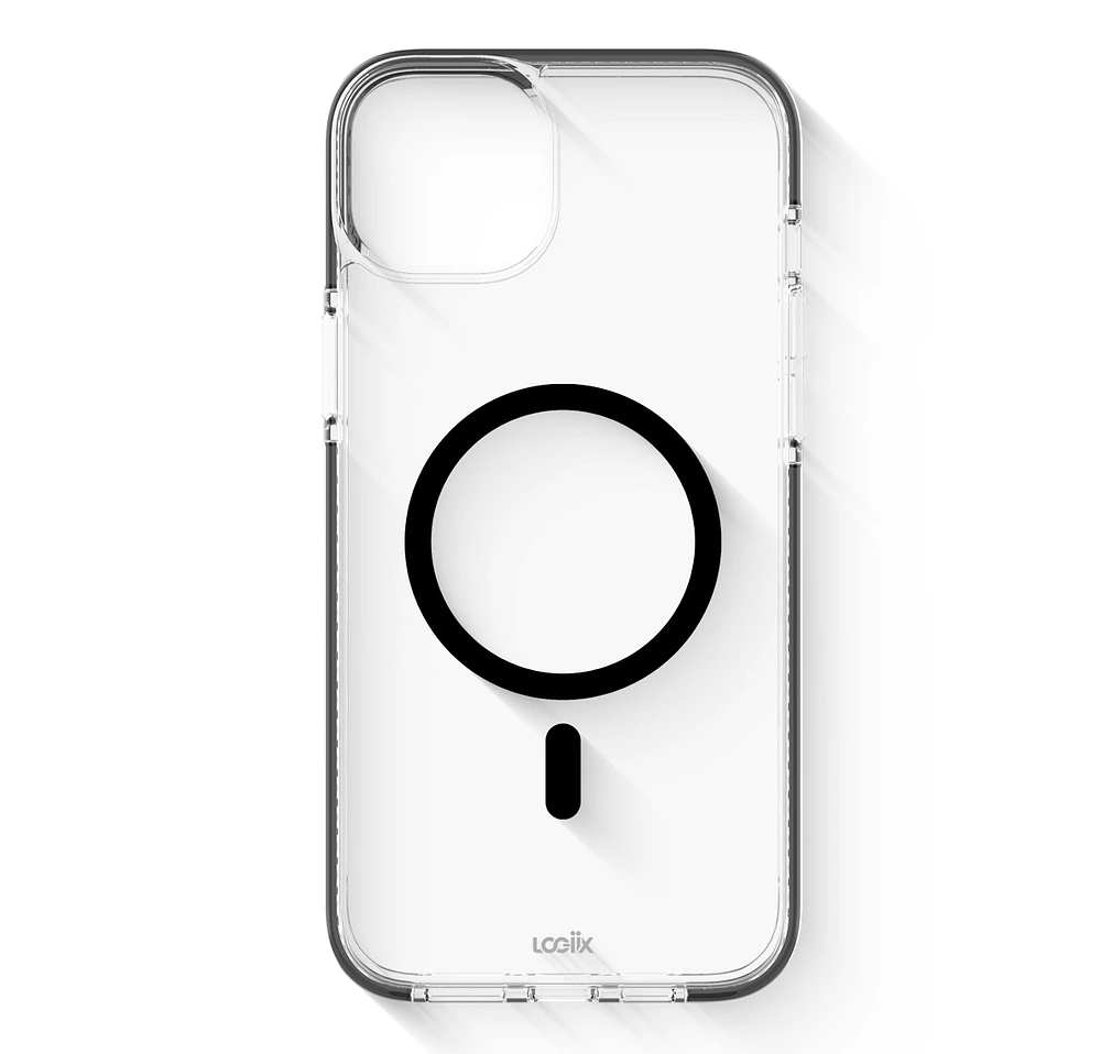 LOGiix - Air Guard Classic Mag for iPhone 14 Plus - Clear/White