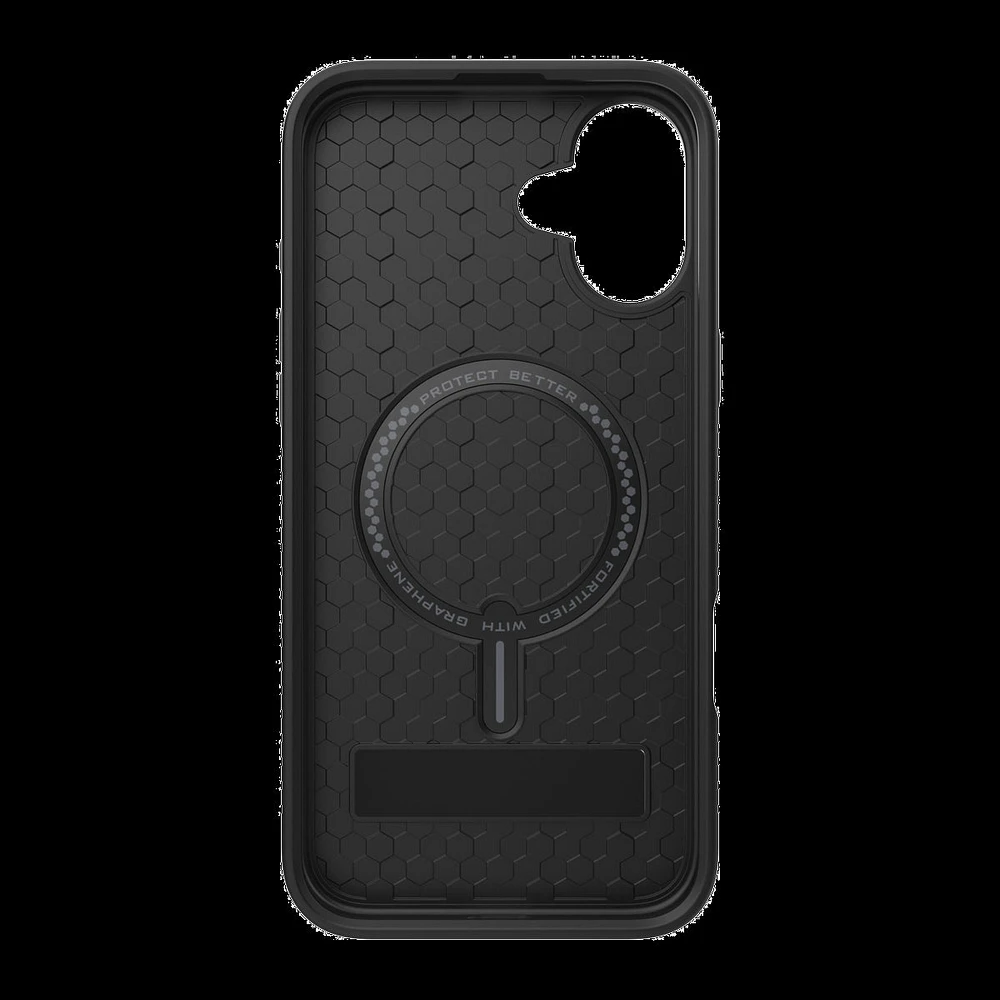 iPhone 16 Plus ZAGG Graphene Denali Snap Kickstand Case - Black