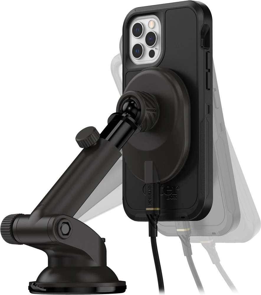 Otterbox 15W Wireless Charger Car Dashboard Mount for MagSafe V2 - Black (Radiant Night)