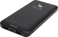 Helix/Retrak ETHPB10 Power Bank 10 000 avec USB-C et Deux ports USB-A Noir